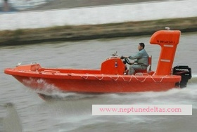 Solas Approval with MED certificate Inbuilt Engine FRP Fast Rescue Boat For Sale